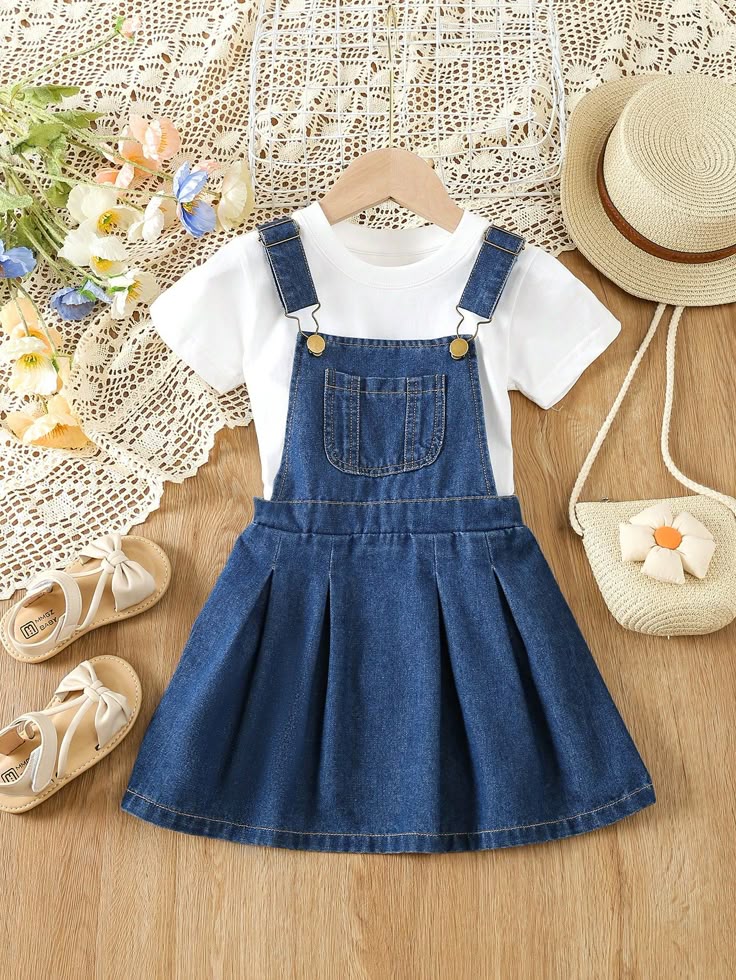 Jean pinafore