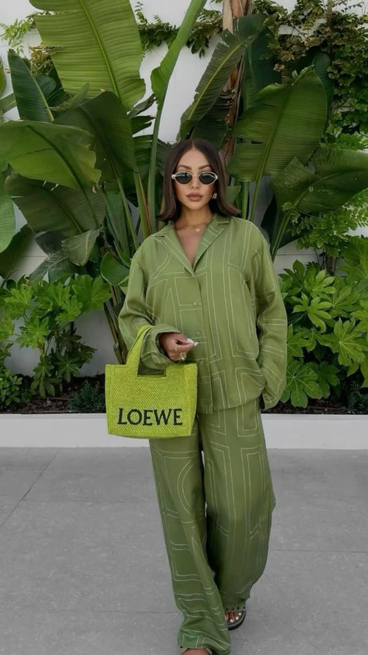 Minimalist Linen Two Piece Pants Set